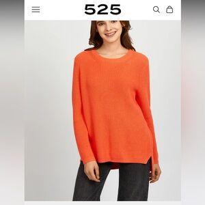 EUC 525 America Emma Shaker Stitch Cotton Sweater